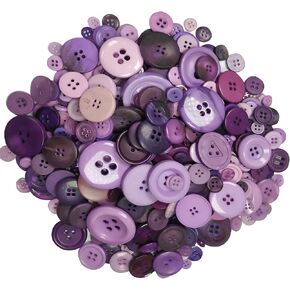 حوالي 300-350 PCS أزرار راتنجات مستديرة أحجام متنوعة للحرف اليدوية خياطة الأزرار يدوي الأزرار DIY مصنوعة يدويًا ، وثقفين و 4 ثقوب (لون مختلط) in Saudi Arabia