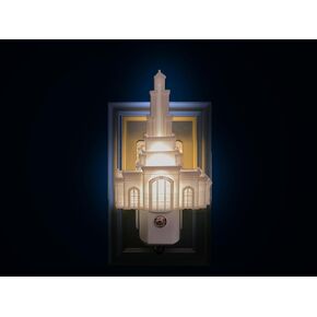 هدية LDS Night Light Teample Texas LDS (مخرج الجدار ، المكون الإضافي ، LED ، مستشعر الغسق إلى الفجر) (سان أنطونيو)