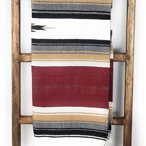 The Mexicali Handwoven Throw Southwestern Blanket 5' X 7' (Turquoise)