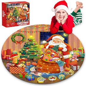 Valentines Floor Puzzles for Kids Age 4-8, Valentiens Day Gifts for Kids Classroom Exchange Gifts Love Bear and Balloons Large Jigsaw Puzzles Educational Learning Toys