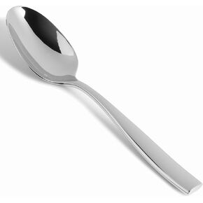 Fortessa Lucca Faceted 18/10 Stainless Steel Flatware Serving Fork, 9-Inch