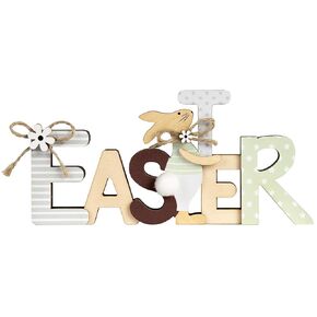 Wooden Bunny Decor, Easter Decorations for the Home, Tiered Tray Decor, Table Decorations, Easter Gift, Handmade Easter Decor, Rustic Easter Decorations, Easter Basket Stuffers (Wooden Easter)