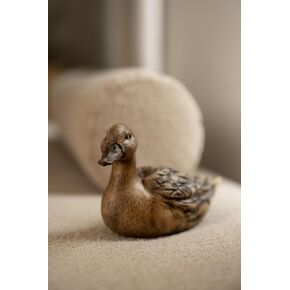 6.10" Decorative Wood Duck Figurine - Handcrafted Bird Art, Perfect Gift for Collectors and Rustic Home Decor, Detailed Duck Statuette, Nat Geo Decor Birdduck, Wooden Duck Decor