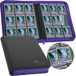 Toploader Binder, Trading Card Binder Storage, 252 9 Pocket Top Loader Binder, Pokemon Binder, Card Collection Binder, Yugioh Cards Binder, MTG Card Binder, TCG Binder, Card Folders for Trading Cards