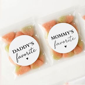 60 Daddy المفضلة و 60 ملصقات استحمام الطفل المفضلة لدى Mommy ، وتكشف عن الجنس بالأبيض والأسود ،