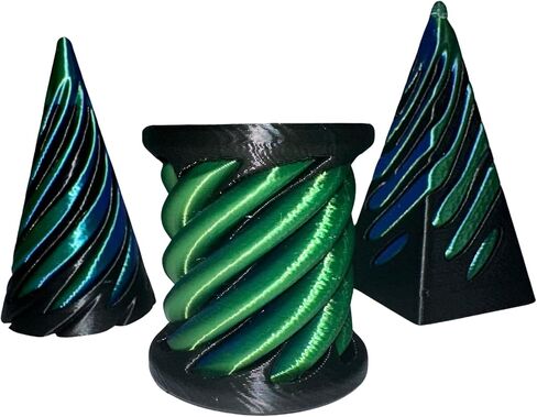 3 Pack 3d Printed Fidget Toys Impossible Cone, Spiral Cone and Impossible Pyramid Fidget Toy | 3d Fidget Toys for Adults & Kids in Saudi Arabia