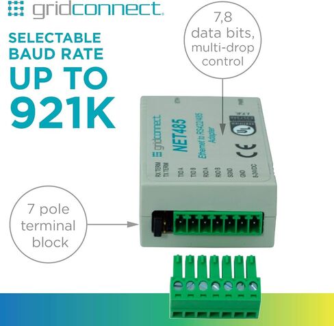 GRIDCONNECT محول الشبكة GC-NET485-MBModbus RS485 in Kuwait