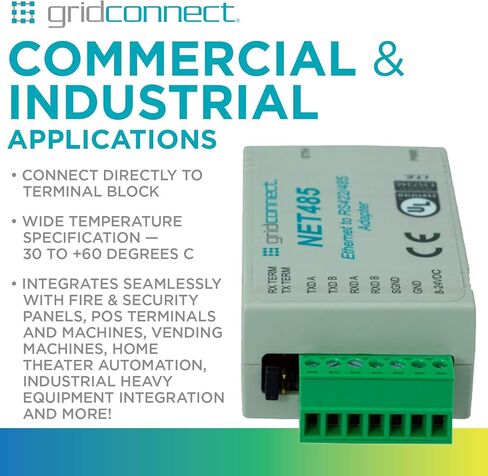 GRIDCONNECT محول الشبكة GC-NET485-MBModbus RS485 in Kuwait