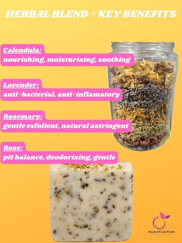 YONI SOAP - Fragrance Free Yoni Bar Soap, Postpartum Care Soap, Womens pH Balance Plant-Based Cold Processed Soap With Apple Cider Vinegar & Shea Butter for Freshness & Hydration, Odor Control in Saudi Arabia