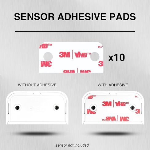 Replacement Adhesive for Ring Alarm Contact Sensors and Magnets (2nd Gen) – Strong Double-Sided Tape for Easy Installation (5 Sensor Pads & 5 Magnet Pads) in Saudi Arabia