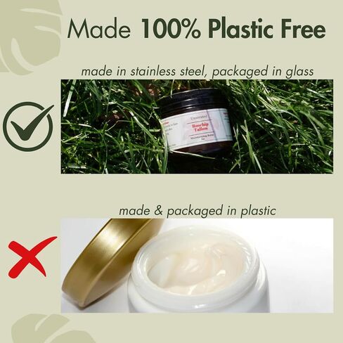 100% Grass-Fed Beef Tallow Face Moisturizer - Natural Organic Skin Care with Lavender Essential Oil - Nourishing 2oz Balm with Rose Hip Oil & Beeswax for Sensitive Skin, Hands & Lips in Saudi Arabia