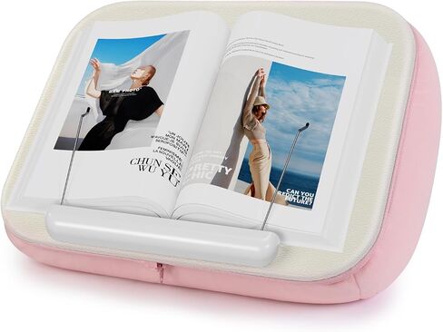 elitehood Book Stand, Comfortable Book Stand with Pillow Pad for Hand Free Reading in Bed, Bed Book Lap Holder - Minimize Neck Strain & Perfect Idea for Book Lovers in Dorm Room or Anywhere in Saudi Arabia