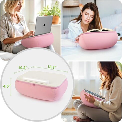 elitehood Book Stand, Comfortable Book Stand with Pillow Pad for Hand Free Reading in Bed, Bed Book Lap Holder - Minimize Neck Strain & Perfect Idea for Book Lovers in Dorm Room or Anywhere in Saudi Arabia