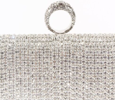 Silver Sparkling 3-in-1 Handbag with Tassels Evening Bag for Women Formal Clutch Purses for Women Durable Fashionista Women's Evening HandBags 7.7'x5.3'x2.4' Perfect for Bridal Wedding Party (silver) in Saudi Arabia