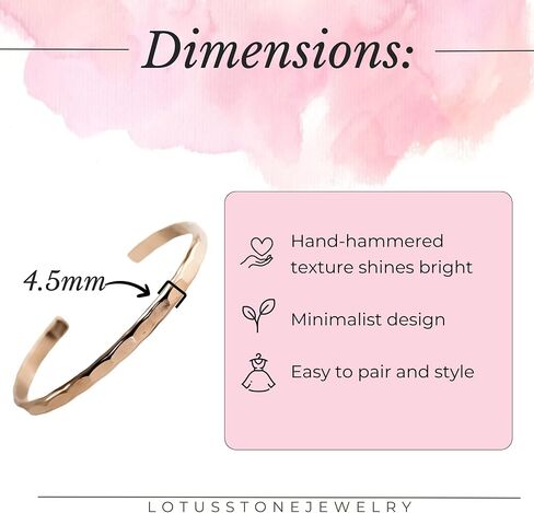 Wide Hammered Cuff Bracelet; 14K Gold Filled Bangle with Hammered Texture; Women's Stacking Cuff by Lotus Stone Jewelry (L, Gold) in Saudi Arabia