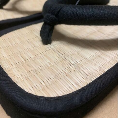 الخيزران اليابان عالية الأحذية التقليدية للرجال نساء البيت tatami slippers القش flip flops صنفرة الخوص الصيف ، النعال التاتامي الفيتنامية المصنوعة يدويا (46/47) in Kuwait