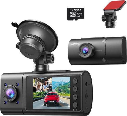 Dash Cam,3 Channel Dash Cam,2.5K/1440P Front Dashcam,Dash Camera for Cars,Dash Cam Front and rear Inside,Triple Car Camera Front and Back Loop Recording,Super Night Vision,24H Parking,Free64GB in Saudi Arabia