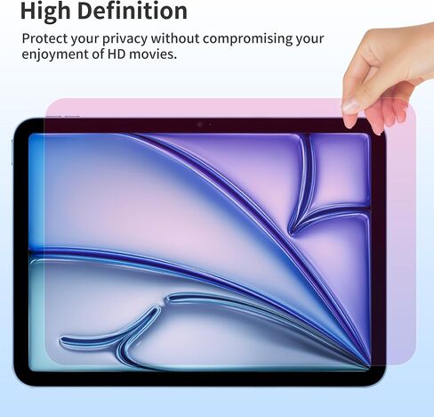 Privacy Screen Protector for iPad Pro 13 inch M4 2024 (7th Generation), iPad Air 13 Inch 6 Generation [2024 6th Gen] 9H Tempered Glass Anti-Spy [Face ID & Apple Pencil Compatible] Case Friendly in Saudi Arabia