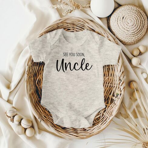 See You Soon Uncle - Surprise Pregnancy Announcement Uncle, Auntie, Friends, Family (Natural) in Saudi Arabia
