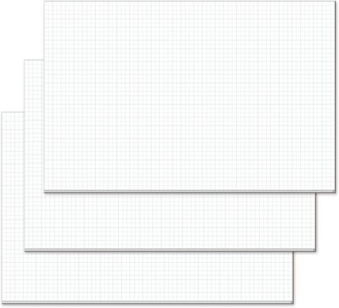Large Engineering Graph Paper Pad - 17" x 11" Quadrille Grid Paper for Drafting, Engineering, Blueprint Drawing, Architect Designers, 60 Sheets/120 Pages, 4"x4" Blue Grid Paper, Giant Drafting Pad (1 Pack) in Saudi Arabia