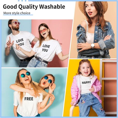 10 Sheets 440 Pieces Iron on Letters for Clothing, 2 Inch Heat Transfer Letters, White Iron on Vinyl Letters with A-Z PU Alphabets Sticker for Fabric, Jersey T-Shirt Printing DIY Craft in Saudi Arabia
