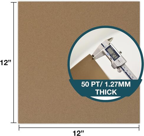 Samsill Chipboard Sheets 8.5 × 11 بوصة ، 100 حزمة ، خالية من الأحماض ، وزنها الثقيل 0.057 "، بني ، قم بإنشاء زينة ثلاثية الأبعاد للبطاقات ، والوسائط المختلطة ، والحرف ، ومنظم النسيج in Kuwait