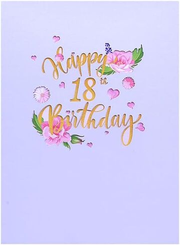 90th Birthday Card, Happy Birthday Card, Elegant Pop Up Cards with 3D Design Flowers for Women, Includes Note for Personal Wishes - Perfect Birthday Gifts for Her, Mom, Girlfriend (90th Birthday Card) in Saudi Arabia
