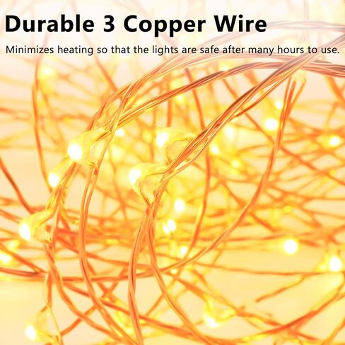 Decute 164FT 500LED Christmas Fairy String Lights Dimmable with Remote Control Copper Wire Starry Lights with UL Cerficated Decorative for Party Wedding Bedroom Christmas Tree Warm White in Kuwait