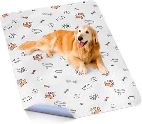 Washable Pee Pads for Dogs, 2 Pack Large 36"x41" Super Absorbent Reusable Dog Training Pads, 100% Waterproof Non-Slip Pee Pads Whelping Puppy Pads Dog Playpen Indoor Dog Pee Pads Dog Mat Pet Supplies in Kuwait