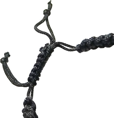 Evil Eye Bracelets for Women Men Handmade Braided Kabbalah Bracelet Good Luck Protection Bracelet Rope Cord Thread Friendship Adjustable String Minimalist Jewelry (black) in Saudi Arabia