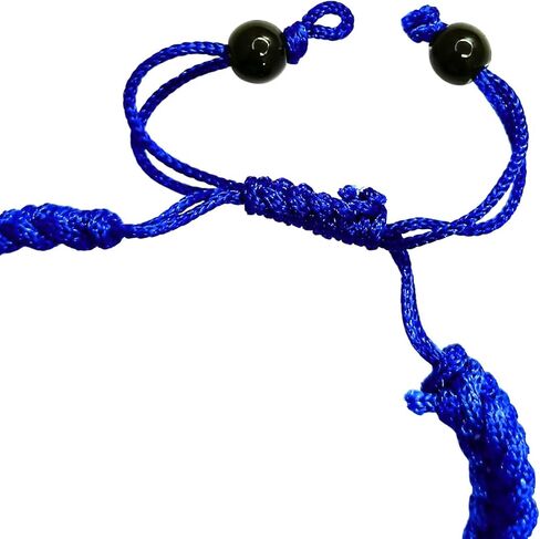 Evil Eye Bracelets for Women Men Handmade Braided Kabbalah Bracelet Good Luck Protection Bracelet Rope Cord Thread Friendship Adjustable String Minimalist Jewelry (black) in Saudi Arabia