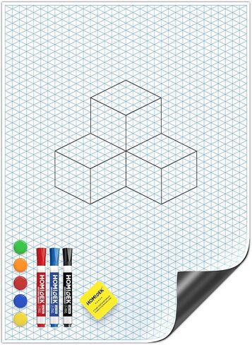 Magnetic Graph Paper for Whiteboard: 17.5x24 Inches Dry Erase Grid XY Coordinate Plane for White Board - Grid Magnetic Board with Markers, Magnets, Eraser for Teacher Math Classroom Must Have in Saudi Arabia