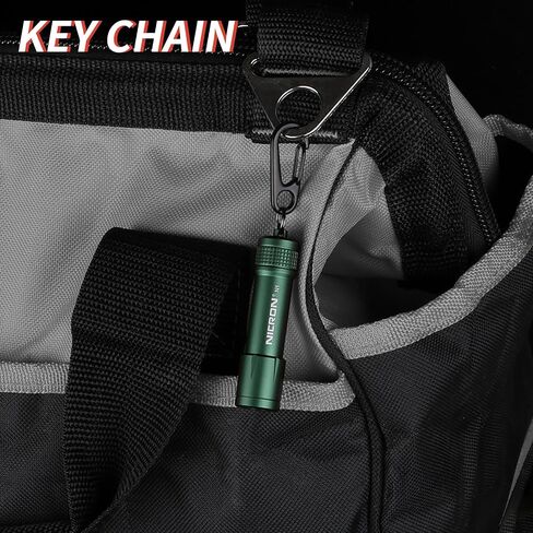 NICRON EDC Keychain Flashlight N1 Mini LED Light with AAA Battery, Portable Mini Light IPX7 Waterproof Build for Outdoor Camping etc. in Saudi Arabia