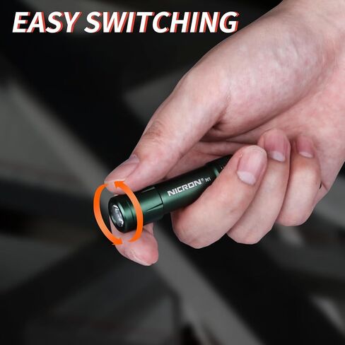 NICRON EDC Keychain Flashlight N1 Mini LED Light with AAA Battery, Portable Mini Light IPX7 Waterproof Build for Outdoor Camping etc. in Saudi Arabia