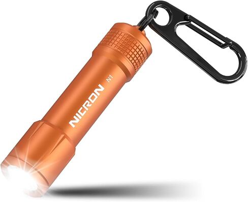 NICRON EDC Keychain Flashlight N1 Mini LED Light with AAA Battery, Portable Mini Light IPX7 Waterproof Build for Outdoor Camping etc. in Saudi Arabia
