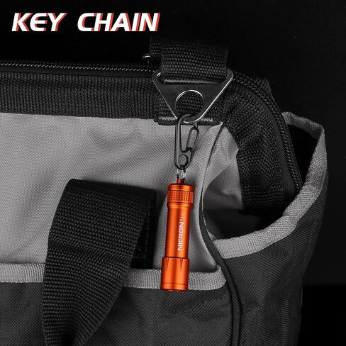 NICRON EDC Keychain Flashlight N1 Mini LED Light with AAA Battery, Portable Mini Light IPX7 Waterproof Build for Outdoor Camping etc. in Saudi Arabia