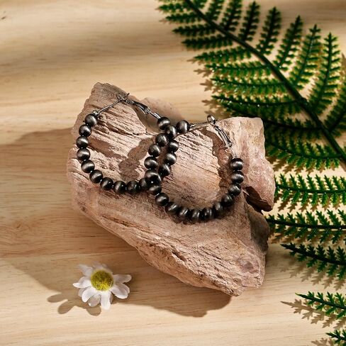 Navajo Pearls تتدلى أقراط طوق مكتنزة للنساء Hypoallergenic عتيق البقر المجوهرات المجوهرات in Saudi Arabia