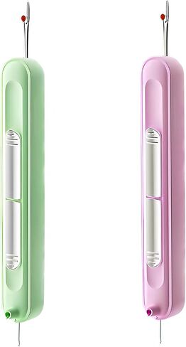 Upgraded 2 in 1 Needle Threaders Seam Ripper,Sewing Supplies,Multifunctional Sewing Tool, Quick Sewing Machine Loop Automatic Needle Threaders (Purple) in Saudi Arabia