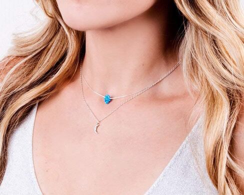 Delicate 14K Gold Filled Opal Hamsa Choker Necklace - Delicate Thin Gold Chain with Sparkling White Opal Hand Charm for Modern Protection (White, Gold Filled) in Saudi Arabia