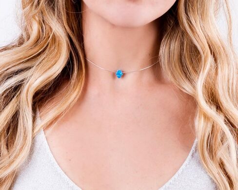 Delicate 14K Gold Filled Opal Hamsa Choker Necklace - Delicate Thin Gold Chain with Sparkling White Opal Hand Charm for Modern Protection (White, Gold Filled) in Saudi Arabia
