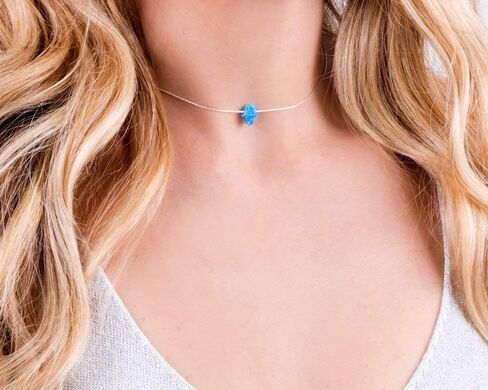 Delicate 14K Gold Filled Opal Hamsa Choker Necklace - Delicate Thin Gold Chain with Sparkling White Opal Hand Charm for Modern Protection (White, Gold Filled) in Saudi Arabia