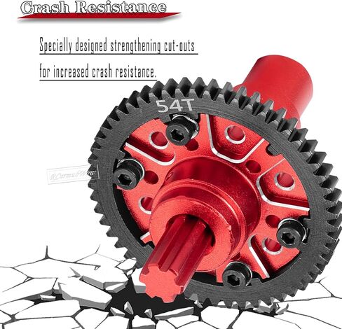 RCArmumbwow RC 54T SPUR GEAR SPIPPER BRODREDS Part for 1/10 Kraton/Outcast 4S4 RTR V2 ، Senton/Vorteks 223S 4x4 RTR V4،1/8 Typhon 223S 4x4 RTR V4 ، alloy 54t slipper w/20t 21t pinions ، navy in Kuwait