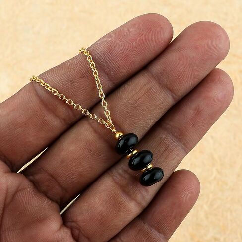 Natural Beads Y Necklace, Gold Plated Healing Crystal for Women, Birthstone Jewelry Pendant Necklace Gemstone Spiritual Jewelry for Her Christmas Gifts in Saudi Arabia