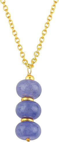 Natural Beads Y Necklace, Gold Plated Healing Crystal for Women, Birthstone Jewelry Pendant Necklace Gemstone Spiritual Jewelry for Her Christmas Gifts in Saudi Arabia