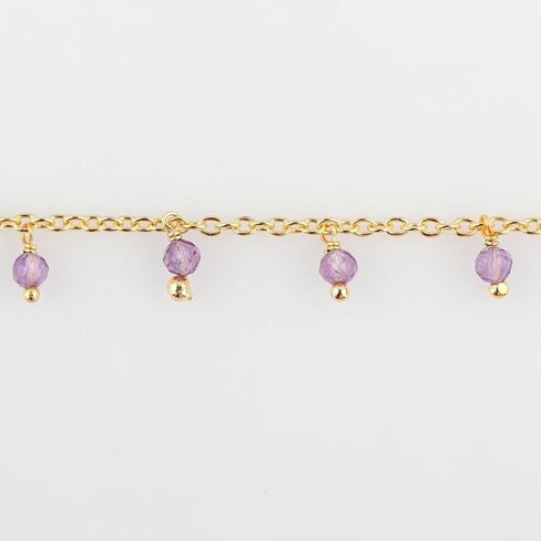 خلخال جزريت غاسيتون الخضراء الطبيعية ، سوار الكاحل بالخرز ، مجوهرات معلقة يدويًا ، بلورات شفاء ، سلسلة مملوءة بالذهب 14K ، سلسلة قابلة للتعديل ، هدية عيد ميلاد للنساء ، حجم 9+1.50 بوصة in Kuwait