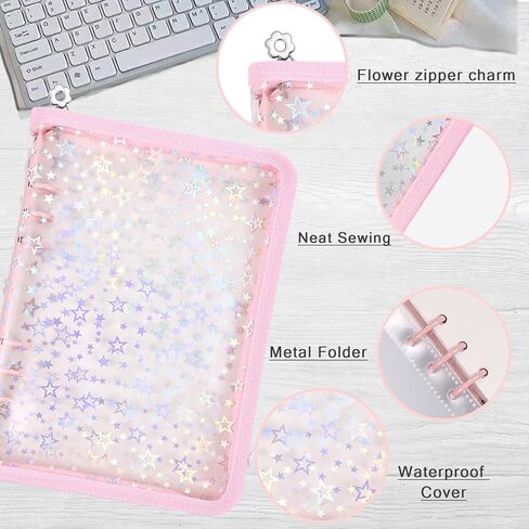 MUDOR 4 in 1 Sticker Storage Organizer, Sticker Binder with Storage Sleeves and Release Paper, Reusable Sticker Collecting Book Album Holder, A5 Blank Sticker Container Organizer in Saudi Arabia
