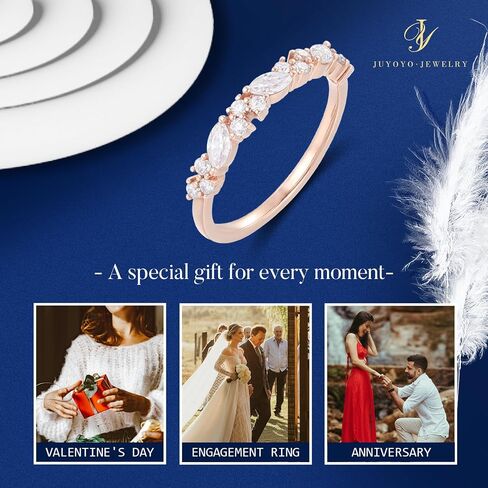 Engagement Rings for Women, 925 Sterling Silver Rings Moissanite Wedding Bands for Women, Promise Rings Gift Packed for Her Size 3-10 in Saudi Arabia