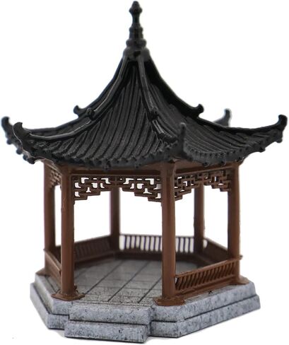KARESANSUI Mini Chinese Pagoda for Aquarium - Terrarium Decor, Chinese Architecture Diorama, Fairy Garden Accessories, Paludarium Decor, Zen Garden Kit, Miniature Pagoda, Shelf Decor in Saudi Arabia