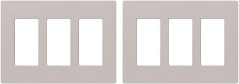 لوحة غطاء مفتاح LUTRON CLARO ، 3 لوحة حائط عصابة ، لمفاتيح ضوء الديكور ، غطاء مفتاح ضوء الروك ، غطاء مخرج ، غطاء لوحة التبديل ، لمعان ، CW-3-WH ، أبيض in Kuwait