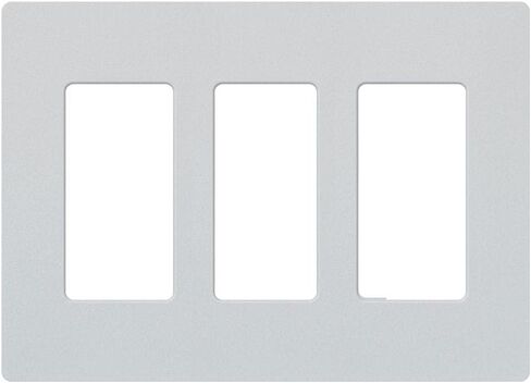 لوحة غطاء مفتاح LUTRON CLARO ، 3 لوحة حائط عصابة ، لمفاتيح ضوء الديكور ، غطاء مفتاح ضوء الروك ، غطاء مخرج ، غطاء لوحة التبديل ، لمعان ، CW-3-WH ، أبيض in Kuwait
